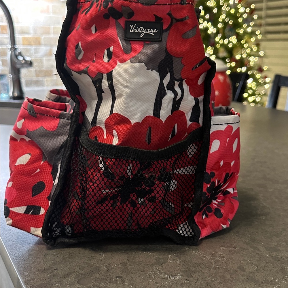 Thirty-One Tote Bag - Red- Pink- and Gray - Picture 5 of 8